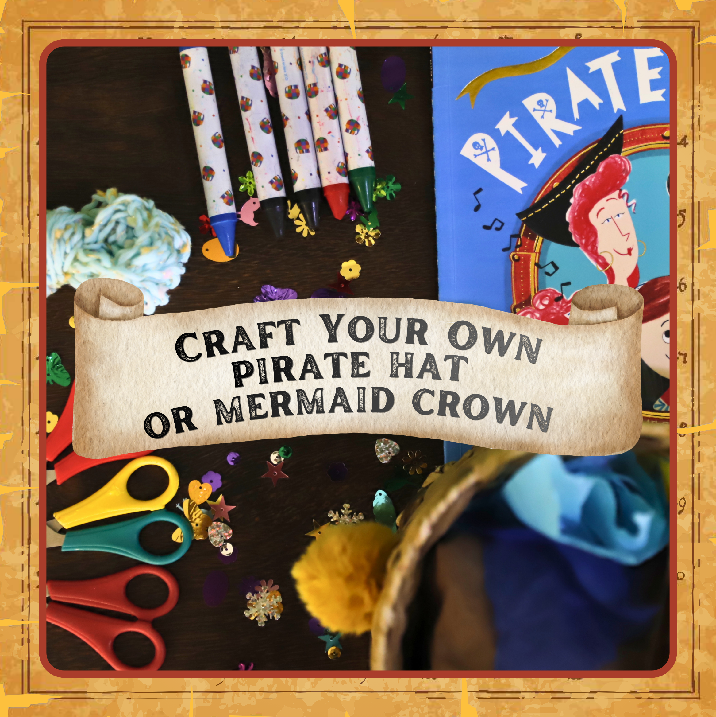 Craft Your Own Pirate Hat or Mermaid Crown
